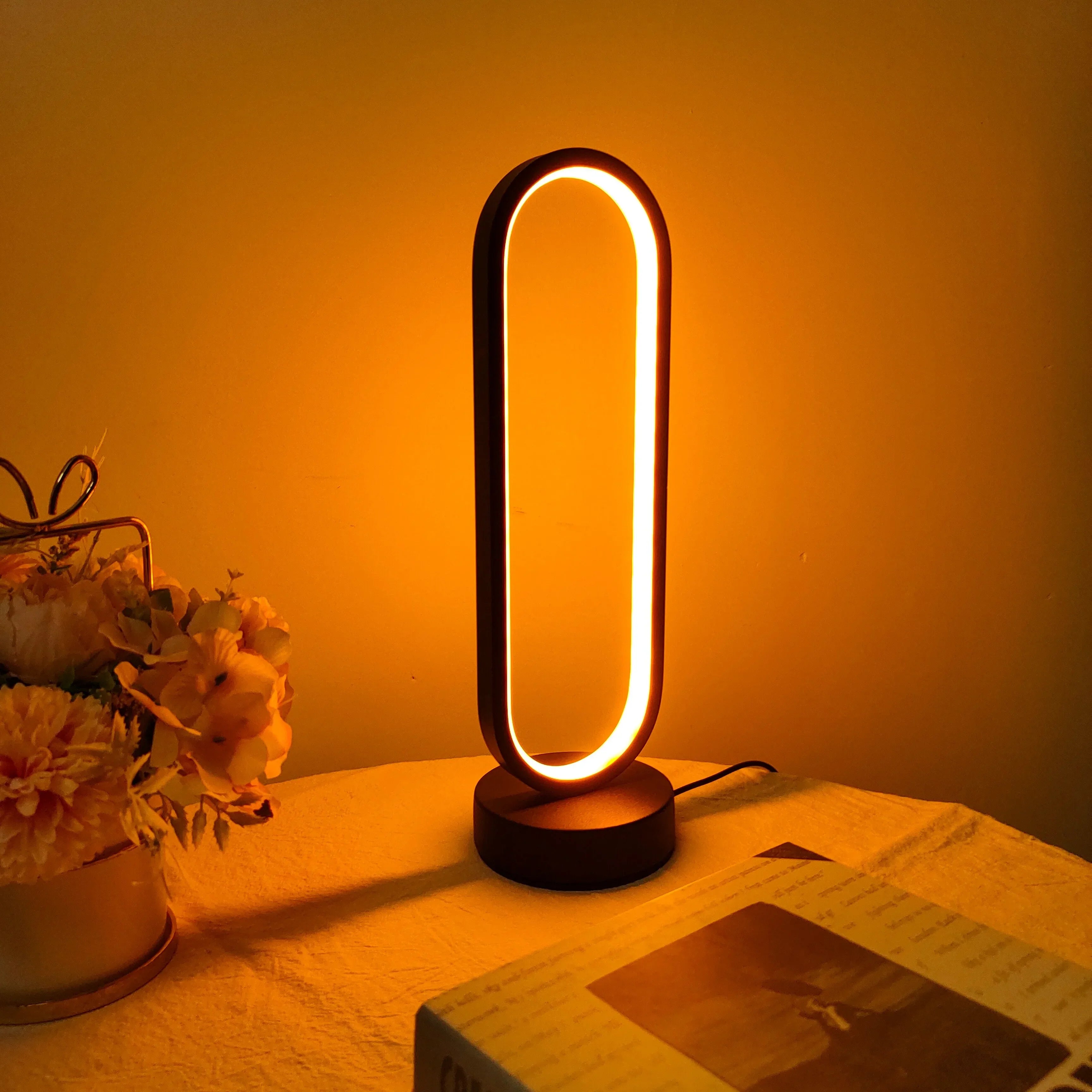 LED Ring Table Lamp